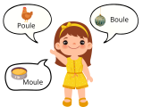 Je sais discriminer des mots auditivement proches.