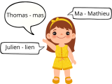 Je sais répéter des syllabes.