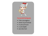 Je construis les caractéristiques des personnages: loup, princesse, ogre, sorcière, fée…