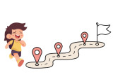 Je peux courir en changeant de direction et en évitant des obstacles.