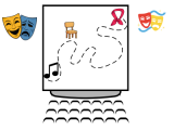 Je peux explorer tout l'espace scénique en utilisant des objets ou de la musique pour créer des effets.