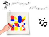 Je peux représenter par le dessin ce que la musique m'évoque.